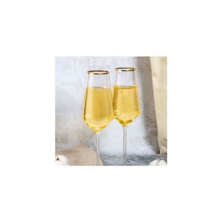 Набор фужеров для шампанского ULTIME BORD OR 4шт 230мл - фото 5