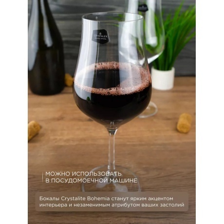 Набор бокалов для вина CRYSTALEX TULIPA 6шт 450мл - фото 7