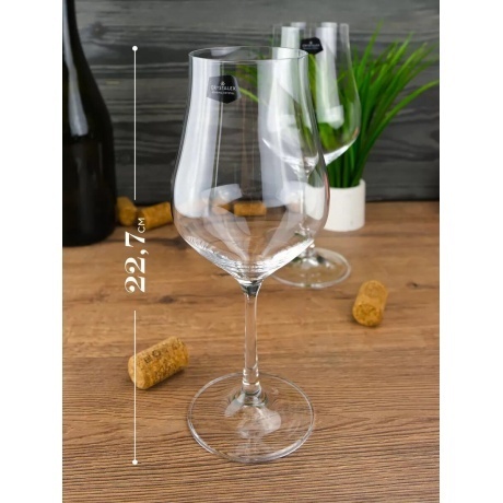 Набор бокалов для вина CRYSTALEX TULIPA 6шт 450мл - фото 8