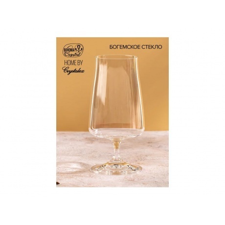 Набор бокалов для пива CRYSTALEX ALEX 380мл 6шт - фото 6