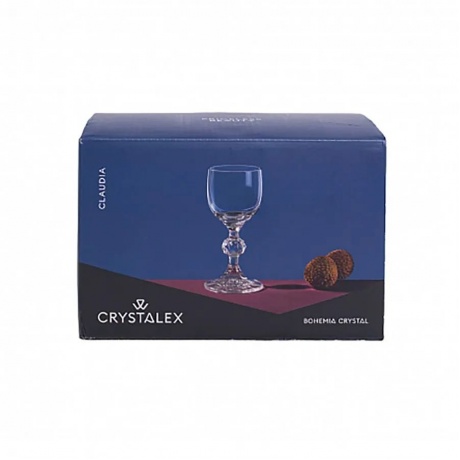 Набор рюмок для ликера CRYSTALEX CLAUDIA 6шт 50мл - фото 2