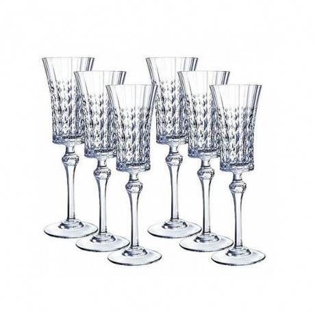 Набор фужеров бокалов Cristal dArques для шампанского ЛЕДИ ДАЙМОНД 150мл 6шт 3000₽