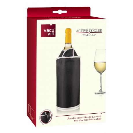 Охладительная рубашка для вина VACU VIN Тюльпан, черная - фото 1