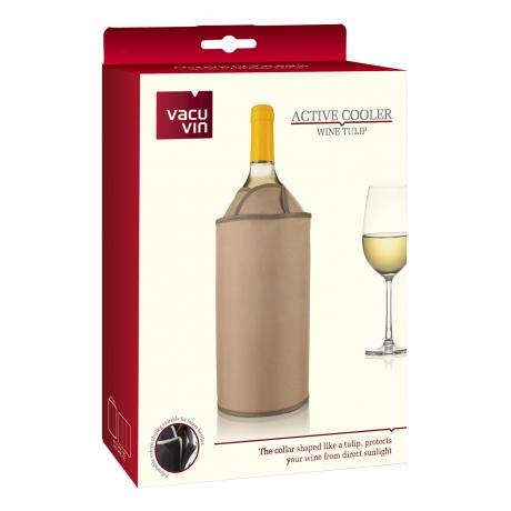 Охладительная рубашка для вина VACU VIN Тюльпан, коричневая - фото 1