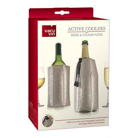 Набор охладительных рубашек для вина и игристых вин VACU VIN платина - фото 1