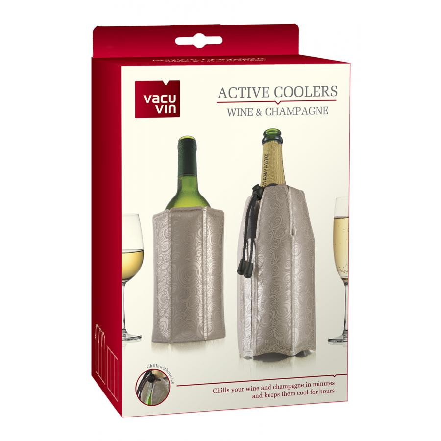 Набор охладительных рубашек для вина и игристых вин VACU VIN платина