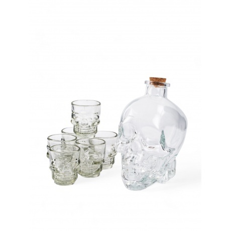 

Набор GLASSERIE SKULL 7 предметов (штоф 800мл + стопки 6шт 50мл)