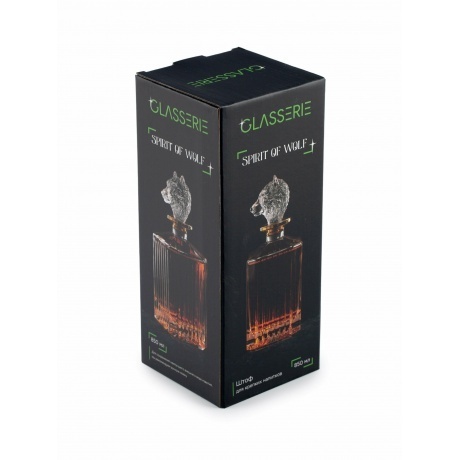 Штоф для крепких напитков GLASSERIE SPIRIT OF WOLF 850мл - фото 4