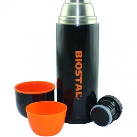 Термос Biostal-Спорт NBP-1000C без кнопки, черный 1 л - фото 2