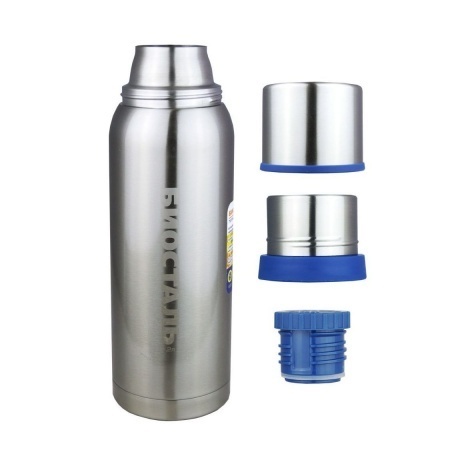 Термос Biostal Охота NBA-1000 Steel-Green 1 л - фото 4