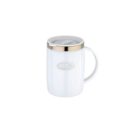 

Кружка Biostal Flr (0,5 литра) с крышкой, белая, NE-500-W