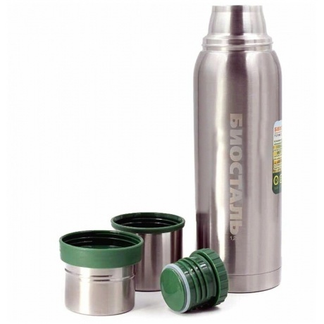 Термос Biostal Охота NBA-1200 1,2 л, стальной - фото 4