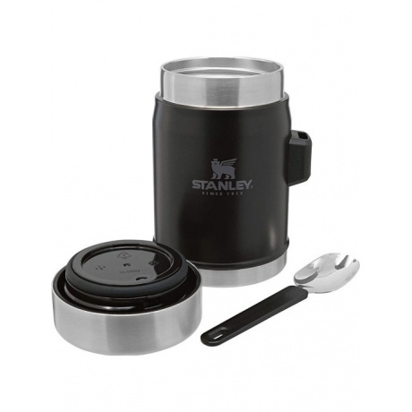 Термос для еды Stanley Classic  (0,4 литра), черный - фото 2