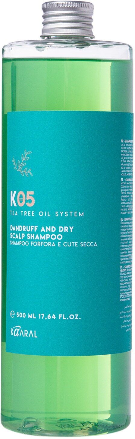 Шампунь от перхоти для сухой кожи головы KAARAL К05 Dandruff and Dry Scalp Shampoo 500. 534942 - фото 1