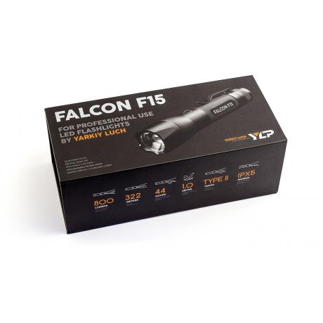 Фонарь Яркий Луч YLP F15 Falcon CREE XP-L HI 800лм 3 реж. (5/30/100%), IPX5, под аккум. 18650 - фото 2