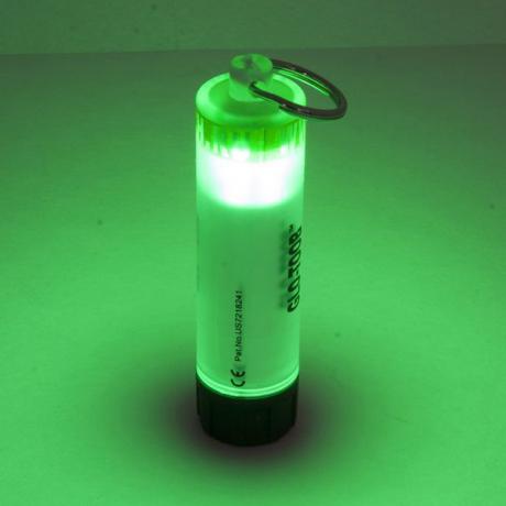 Фонарь Яркий Луч GLO-TOOB зеленый, водонепроницаемость до 60м, 3 режима, на 1хAAA - фото 2
