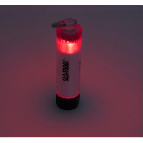 Фонарь Яркий Луч GLO-TOOB красный, водонепроницаемость до 60м, 3 режима, на 1хAAA - фото 2