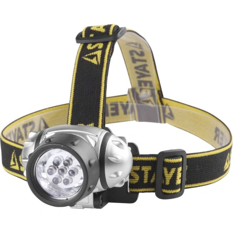 Фонарь налобный STAYER TOPLight, 7 LED, 3 AAA