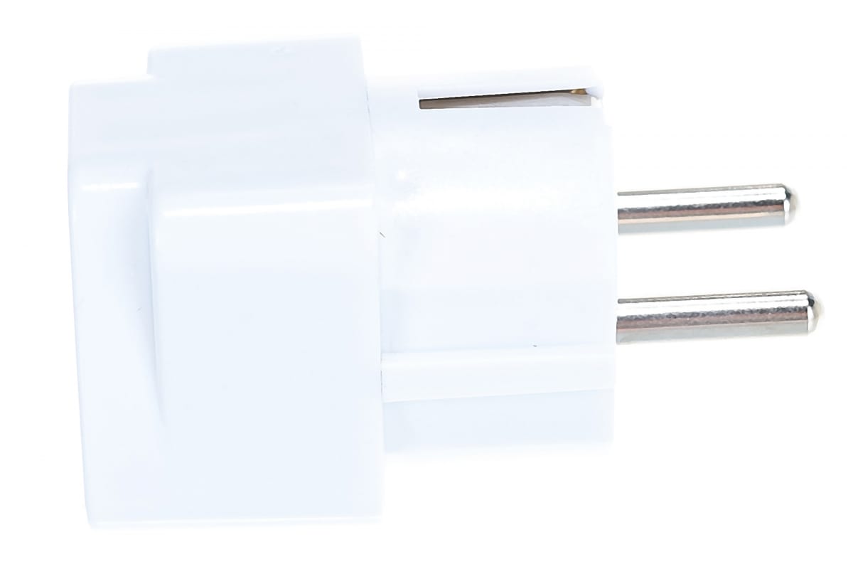 UNIVersal Переходник универсальный с/з белый 16А 250В 1186 - фото 3