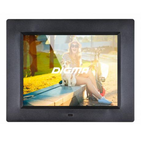 Цифровая фоторамка Digma PF-833 8&quot; black, ПДУ, Видео - фото 1