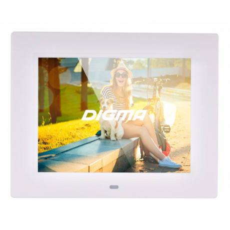 Цифровая фоторамка Digma PF-833 8&quot; white, ПДУ, Видео - фото 1