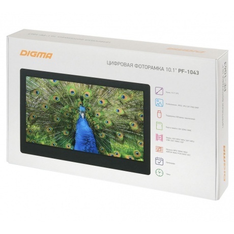 Цифровая фоторамка DIGMA PF-1043 black - фото 18