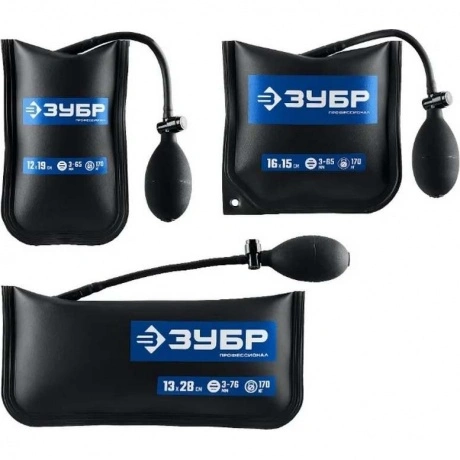 Набор пневмоподушек 3 штуки ЗУБР 12х19, 16х15, 13х28 см, 170кг, ...