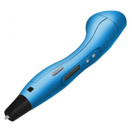 Ручка 3D Cactus CS-3D-PEN-E-METBL PLA ABS LCD Голубой металлик - фото 1