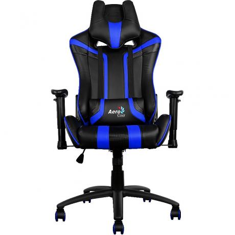 Компьютерное кресло AeroCool AC120 AIR Black-Blue - фото 1