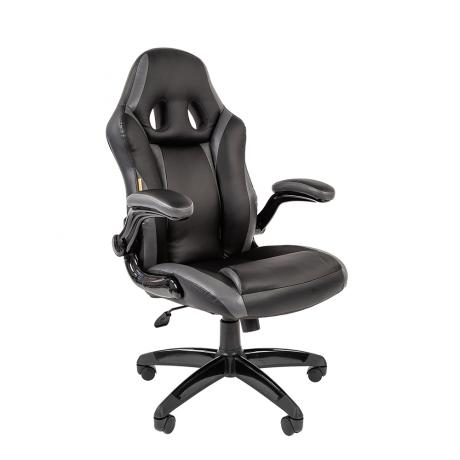 Компьютерное кресло Chairman GAME 15 Black-Grey - фото 1