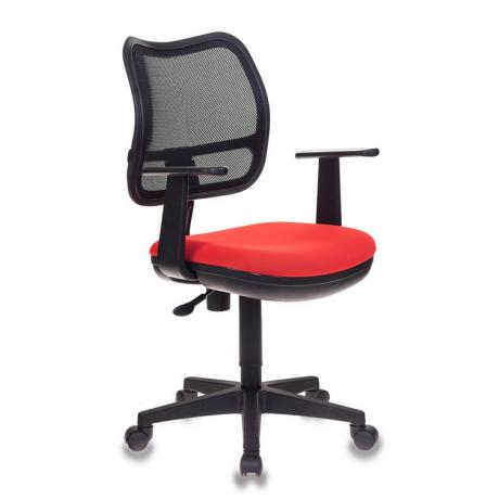 Компьютерное кресло Бюрократ CH-797 черный-красный - фото 1