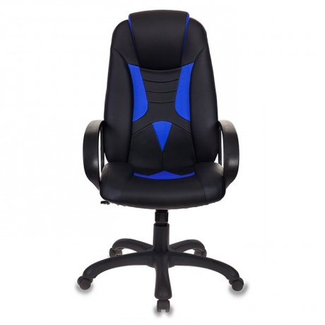 Кресло игровое Бюрократ VIKING-8/BL+BLUE черный/синий - фото 1