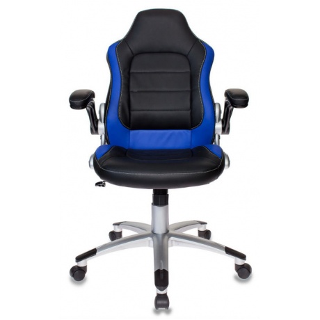 Кресло игровое Бюрократ VIKING-1/BL+BLUE черный/синий - фото 1
