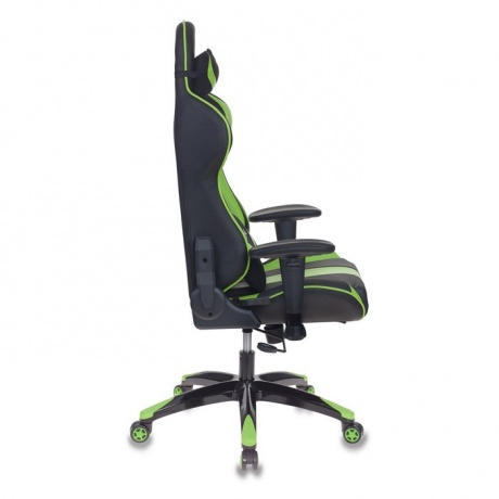 Кресло игровое Бюрократ CH-772N/BL+GREEN черный/зеленый - фото 3