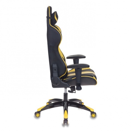 Кресло игровое Бюрократ CH-772N/BL+YELLOW черный/желтый - фото 3