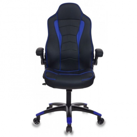 Кресло игровое Бюрократ VIKING-2/BL+BLUE черный/синий - фото 1