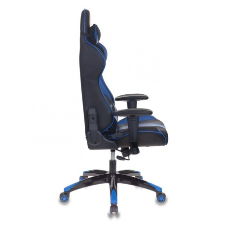 Кресло игровое Бюрократ CH-772N/BL+BLUE черный/синий - фото 3