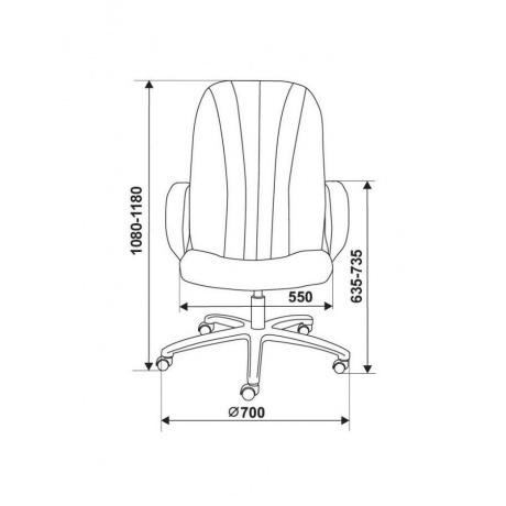 Кресло руководителя Бюрократ T-898/3С1GR серый - фото 6