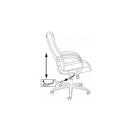 Кресло руководителя Бюрократ T-898/3С1GR серый - фото 8