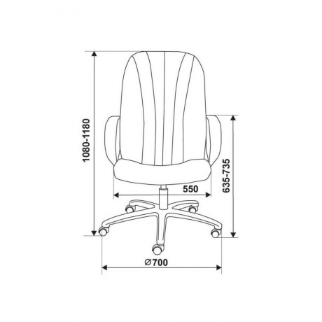 Кресло руководителя Бюрократ T-898/3С11BL черный - фото 3