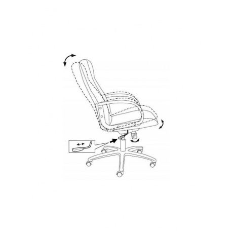 Кресло руководителя Бюрократ T-898/#B черный искусственная кожа - фото 6