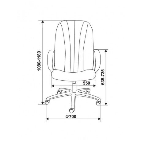 Кресло руководителя Бюрократ T-898/#B черный искусственная кожа - фото 7