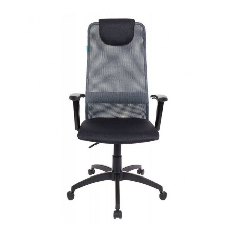 Кресло руководителя Бюрократ KB-8/DG/TW-12 серый сетка