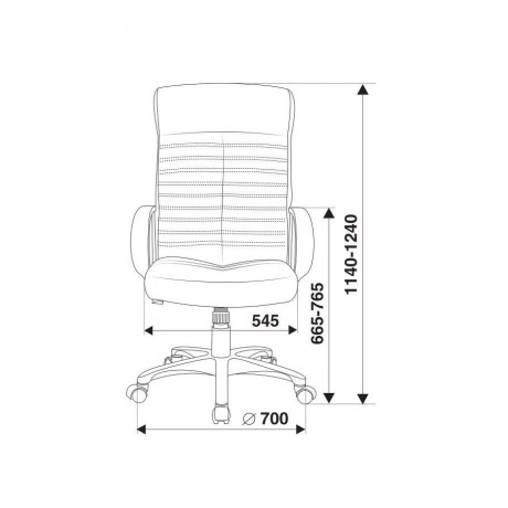Кресло руководителя Бюрократ KB-10LITE/BLACK черный искусственная кожа - фото 7