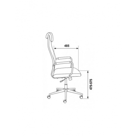 Кресло руководителя Бюрократ KB-9N/BLACK черный сетка - фото 5