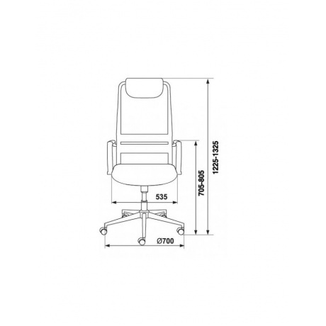 Кресло руководителя Бюрократ KB-9N/BLACK черный сетка - фото 6