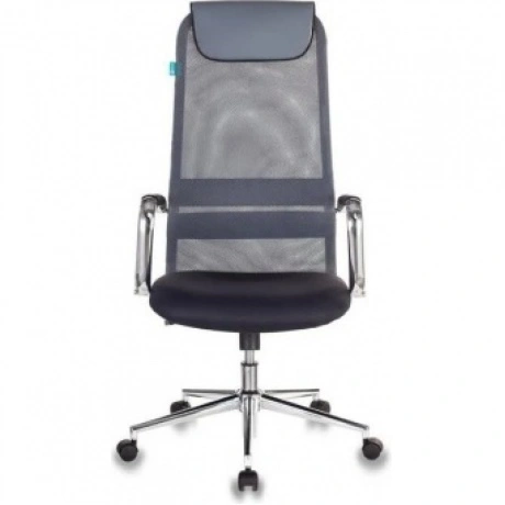 Кресло руководителя Бюрократ KB-9N/DG/TW-12 серый сетка