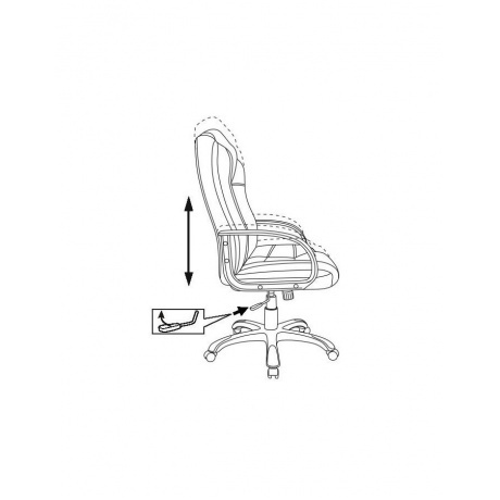 Кресло руководителя Бюрократ CH-839/BLACK черный искусственная кожа - фото 8