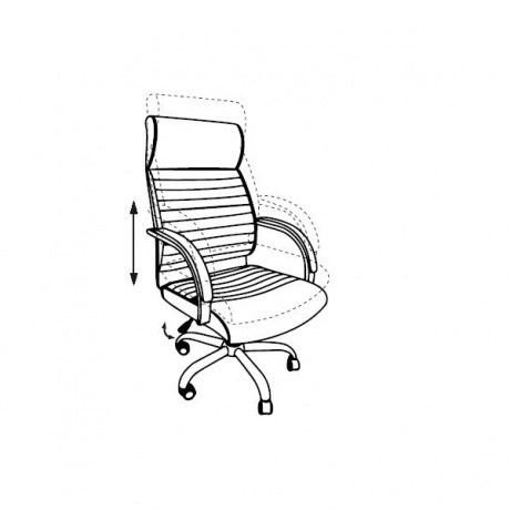 Кресло руководителя Бюрократ T-8010SL/BLACK черный искусственная кожа - фото 5