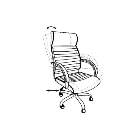 Кресло руководителя Бюрократ T-8010SL/BLACK черный искусственная кожа - фото 6